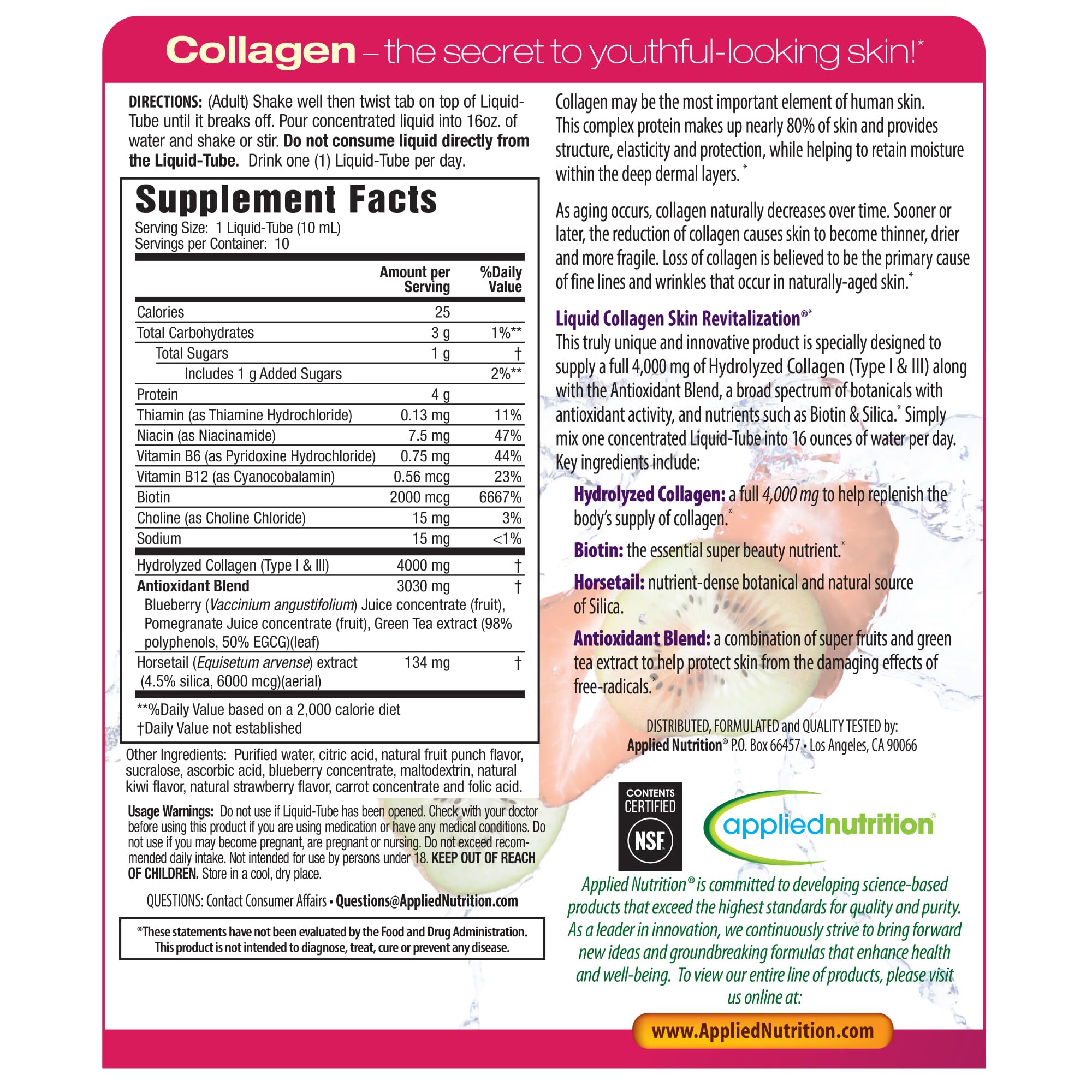 Applied Nutrition daily-use drink mix suitable for busy mornings