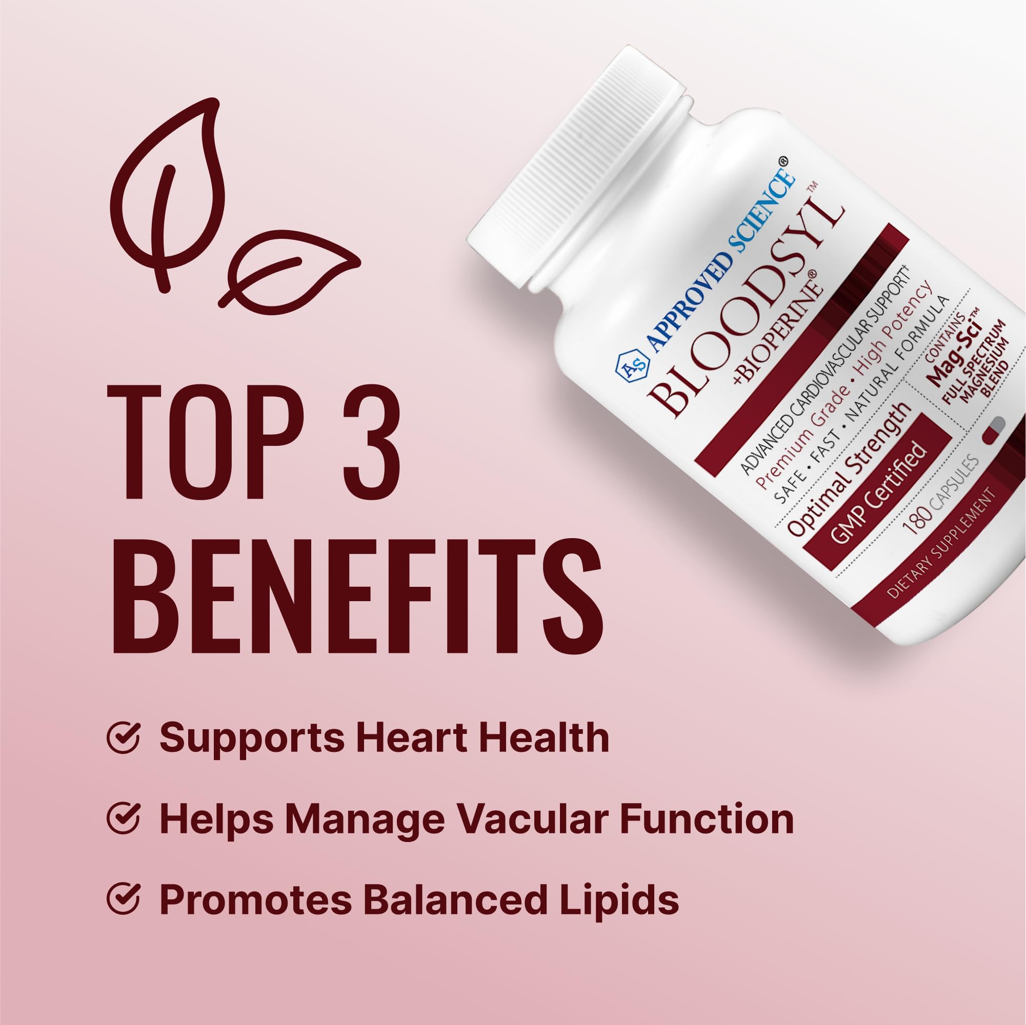 Approved Science Bloodsyl hawthorn berry blend showcases plant-based botanicals.