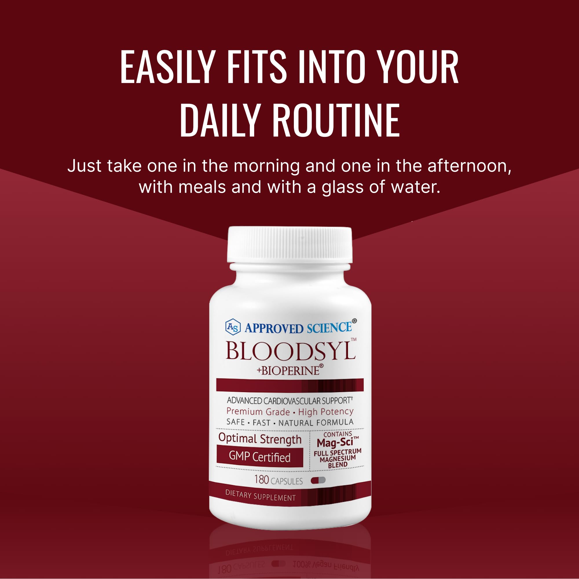 Approved Science Bloodsyl made in USA in GMP-certified facility.
