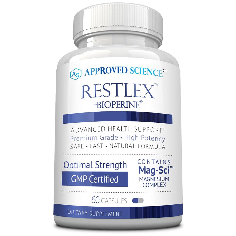 Approved Science Restlex bottle front view highlighting calming sleep support.