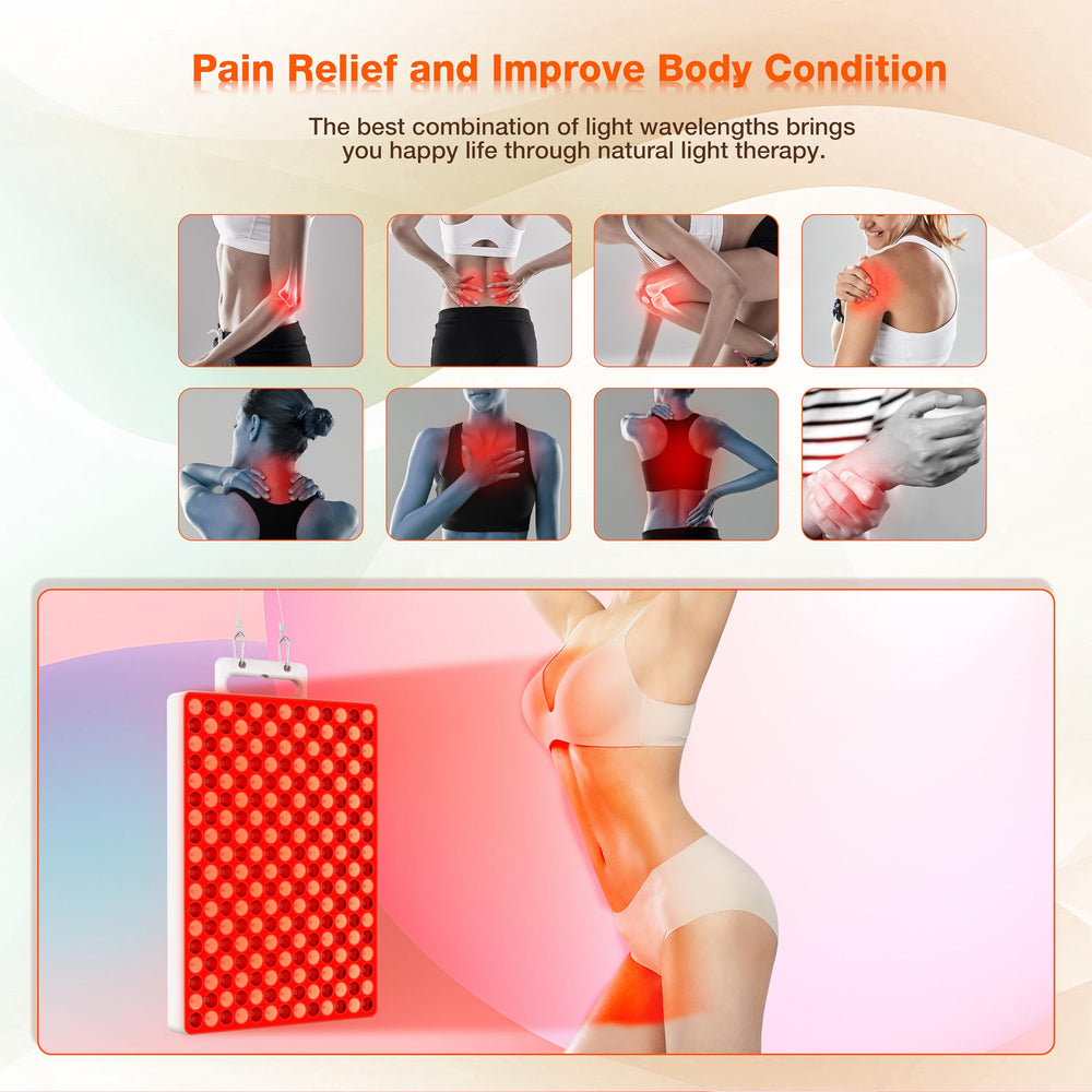 Aptoyu red light panel in a bedroom scene for convenient home use.