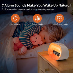 APUZOM dual alarm system fits couples with different schedules