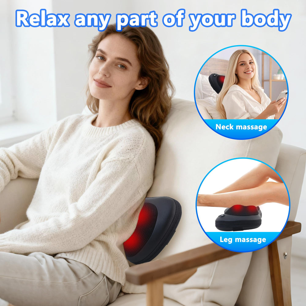 APXPF Shiatsu Ergonomic pillow supports comfortable alignment during sessions.