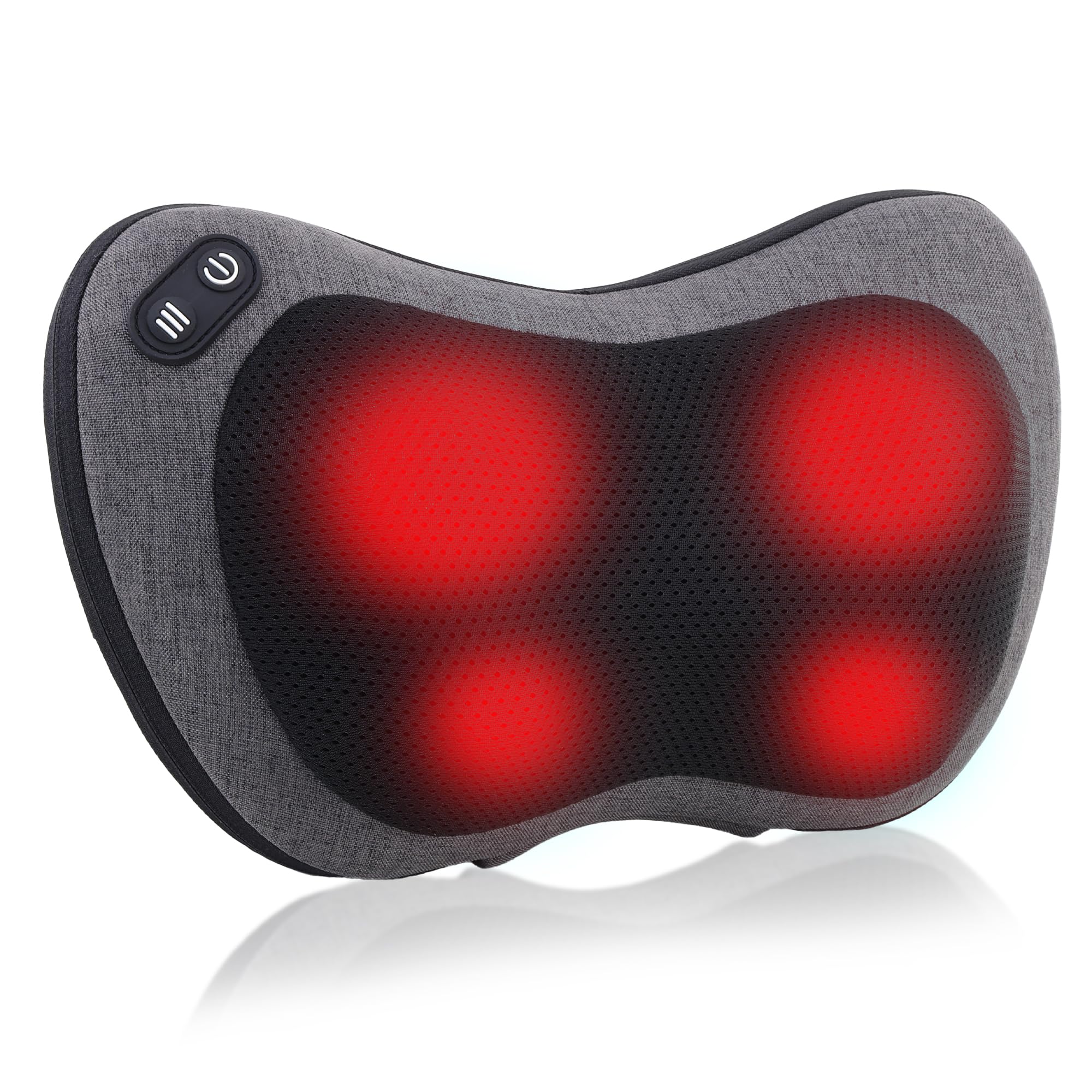 APXPF Shiatsu neck-back massager with heat targets neck and shoulders.
