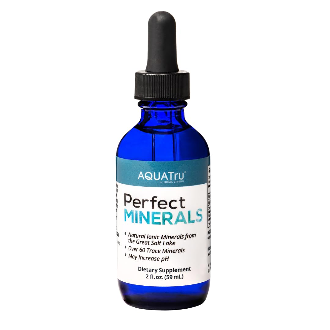 AquaTru Perfect Minerals bottle ready to mineralize water for improved taste and balance.