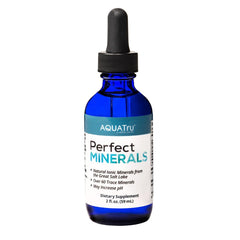 AquaTru Perfect Minerals bottle ready to mineralize water for improved taste and balance.