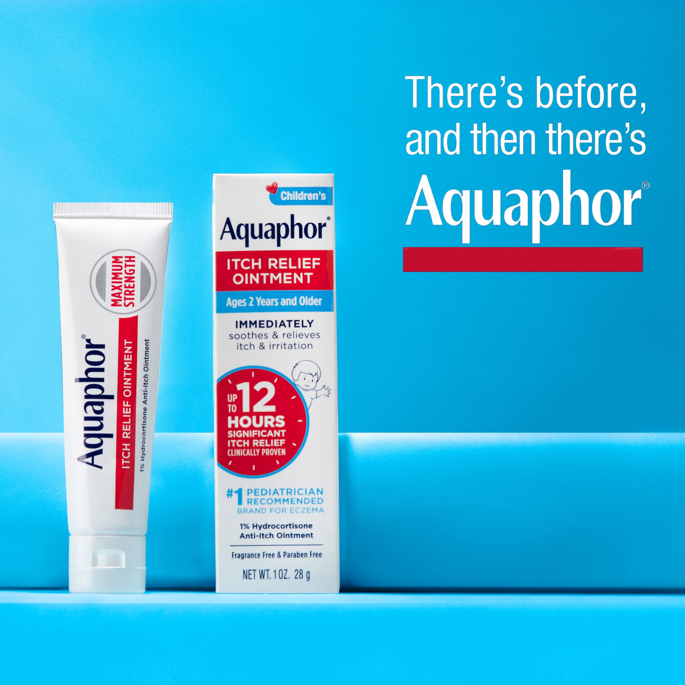 Creamy texture close-up of Aquaphor Itch Relief Ointment.