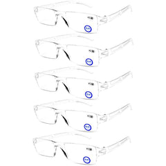 AQWANO rimless blue light glasses for comfortable screen time and clear vision.