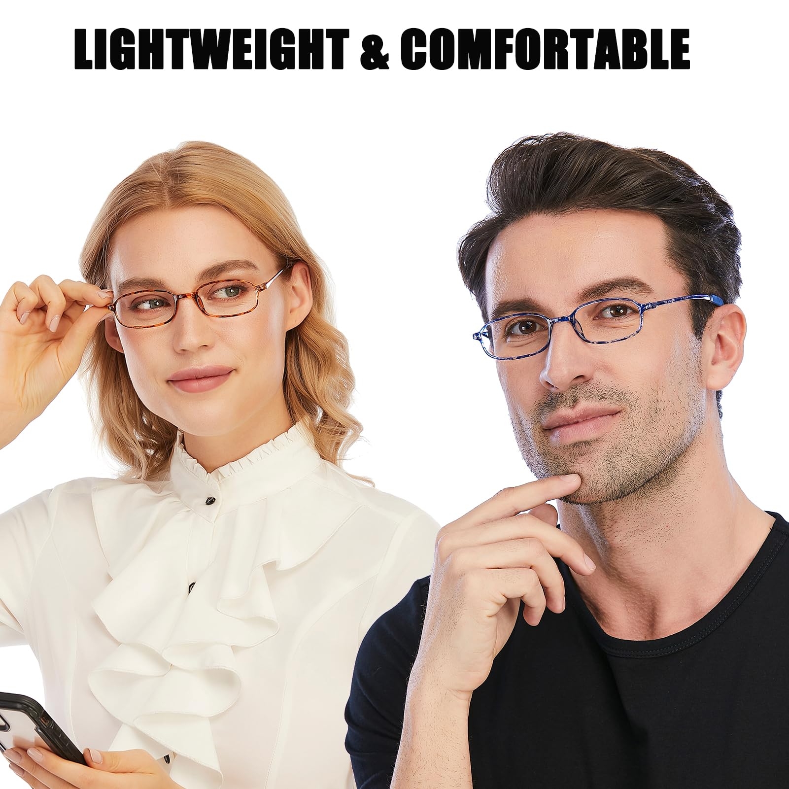 AQWANO fashion classic shape glasses worn for versatile style