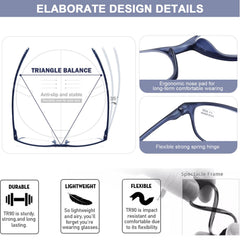 AQWANO PU pouch and soft cleaning cloth for glasses care.