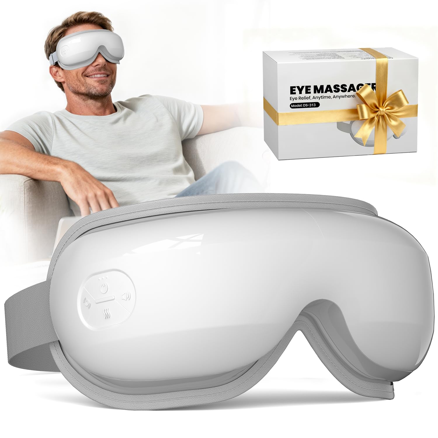 Arace Eye Massager front view enables easy at-home relaxation