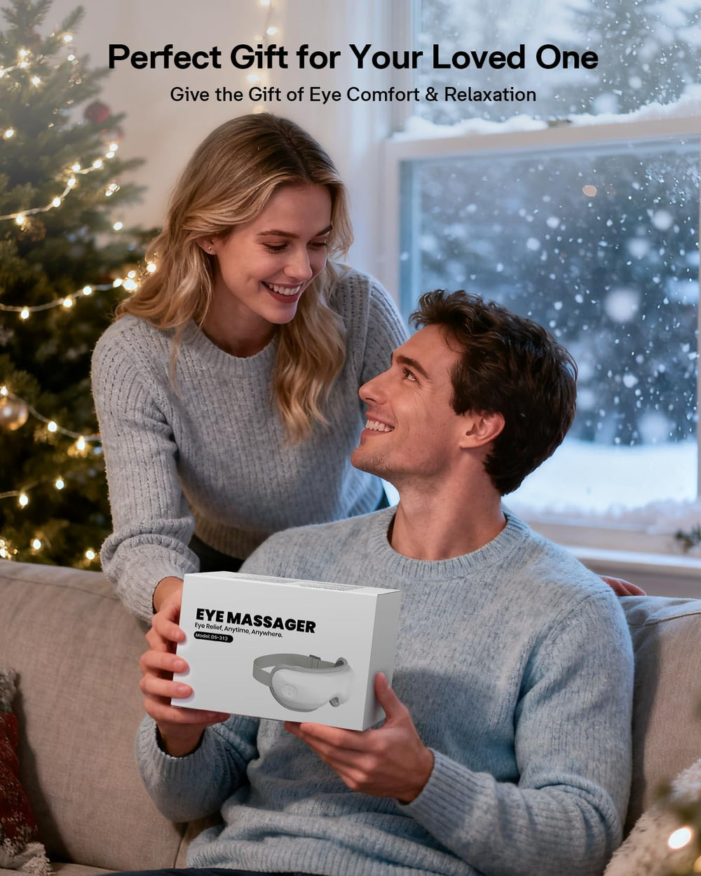 Arace Eye Massager heat and massage settings deliver soothing relief at home