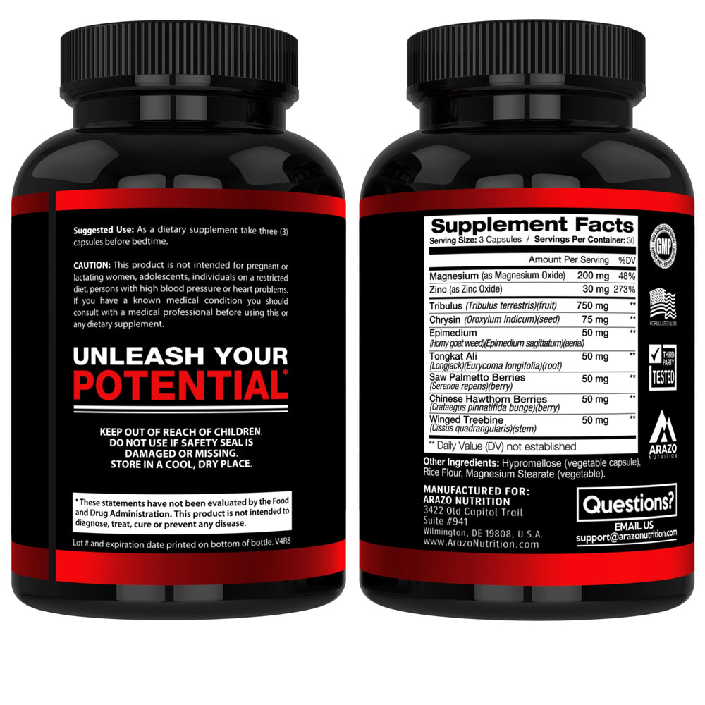TestoBoost label close-up emphasizing zinc and minerals for vitality.