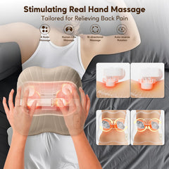 Arboleaf back massager with 4-node shiatsu for knot relief.