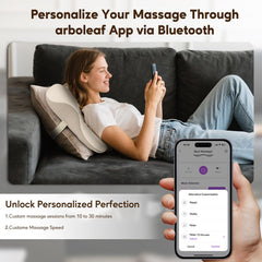 Arboleaf ergonomic back massager design hugs your spine for comfort.
