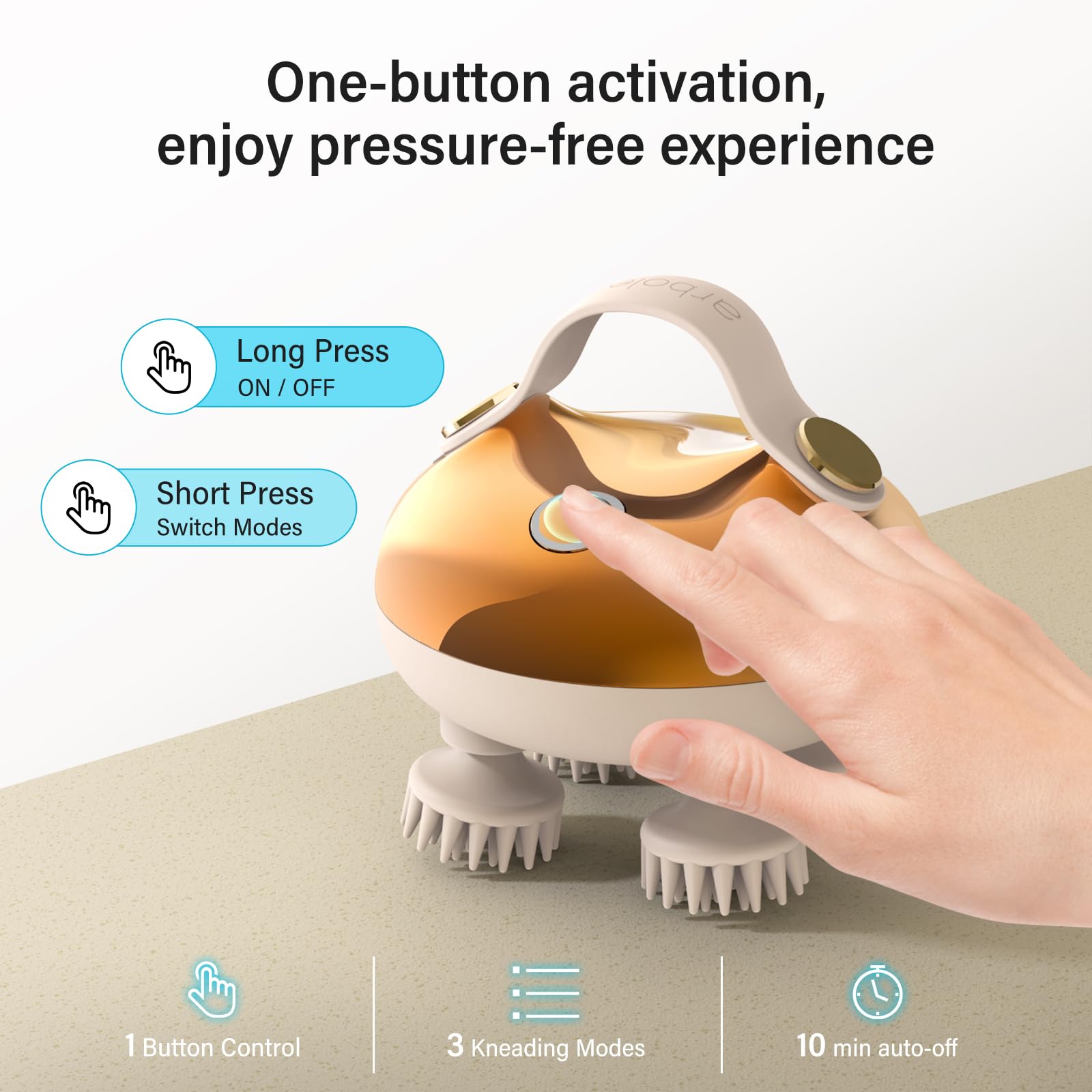 arboleaf compact travel massager fits easily in a gym bag