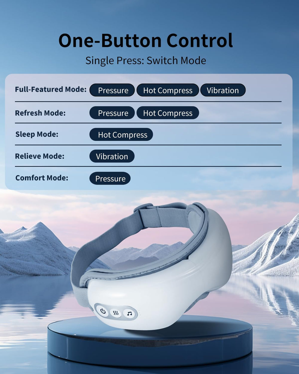 Arboleaf eye massager in a portable, compact design