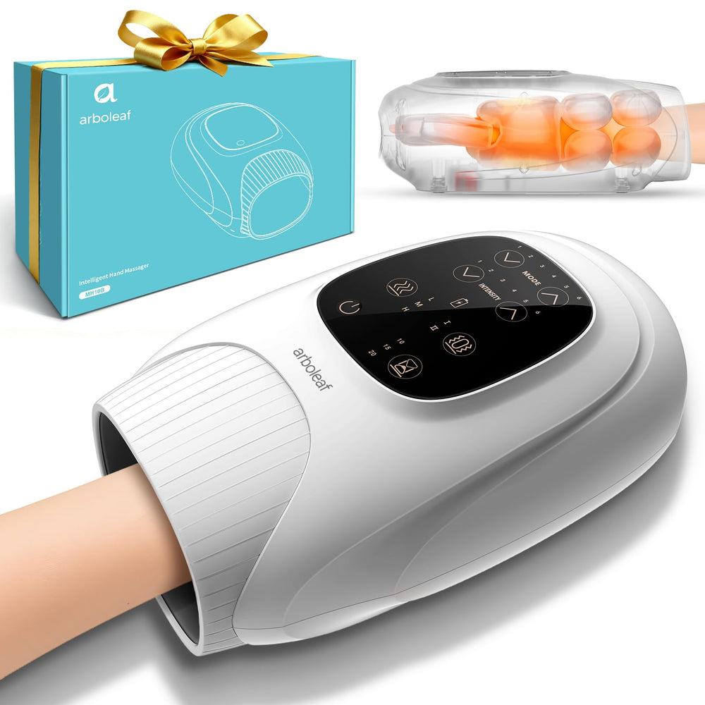 arboleaf hand massager with four-zone targeting for precise relaxation