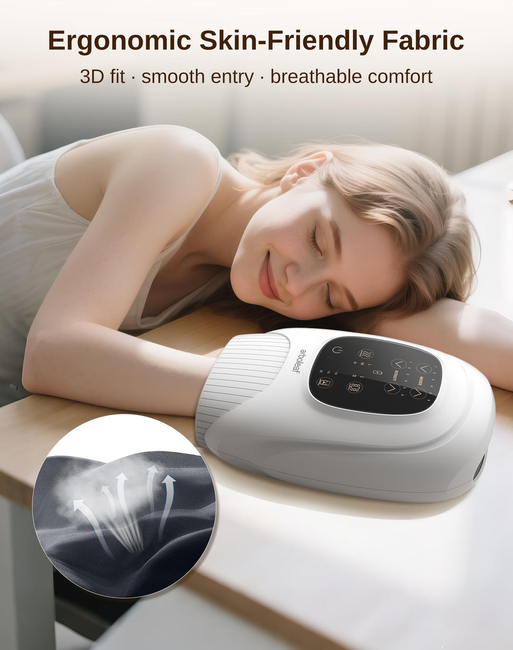 arboleaf four-zone device delivers targeted comfort from finger to forearm