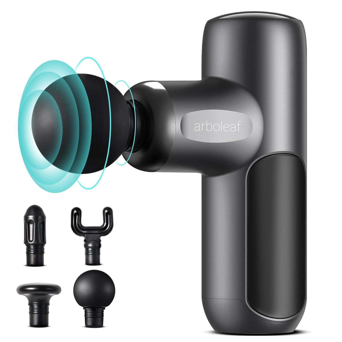 arboleaf Mini Massage Gun targets back relief with deep percussion.