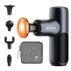 arboleaf mini massage gun with heated aluminum head delivers targeted relief for tense muscles