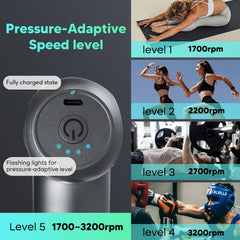 arboleaf Mini Massage Gun quiet motor for peaceful sessions.