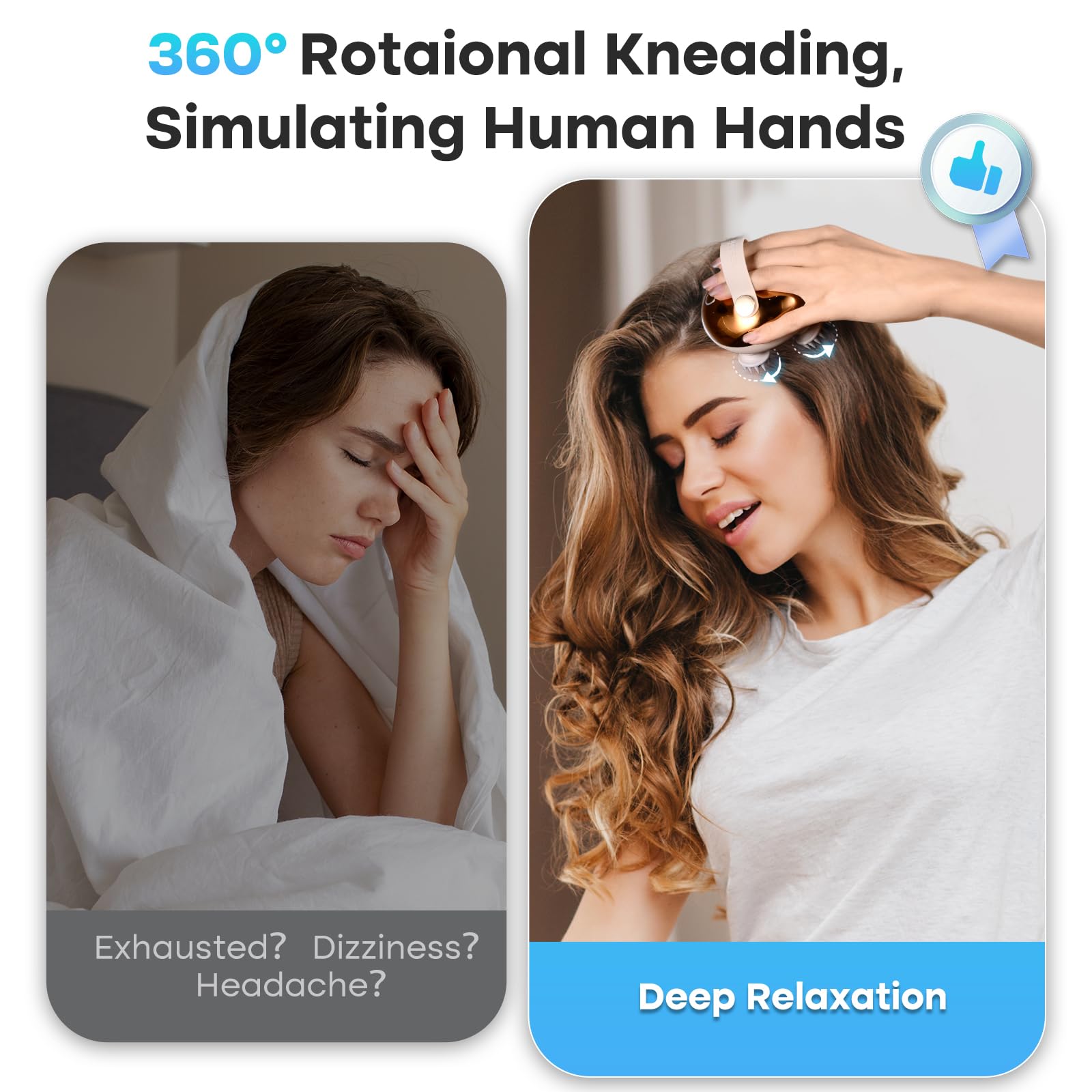 arboleaf scalp massager 128-node silicone claws for targeted, soothing massage