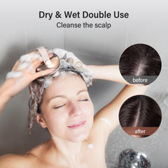 arboleaf scalp massager IPX7 waterproof for wet or dry routine use.