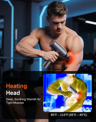 arboleaf thermal massage gun ball head targets large muscle groups