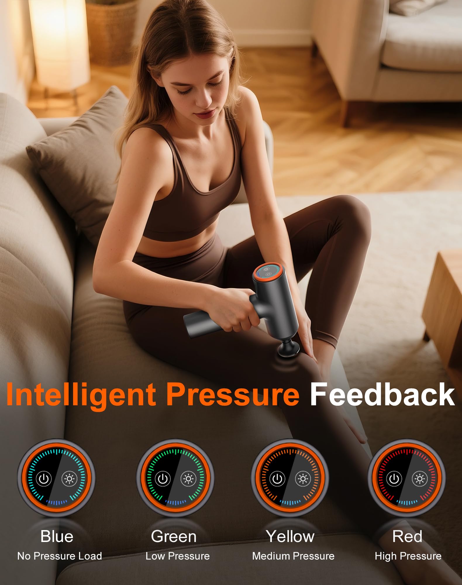 arboleaf thermal massage gun LED display for easy control