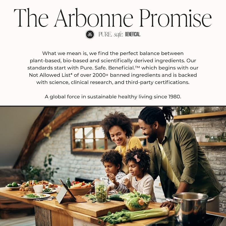 Arbonne Gut Health Digestion Drink Mix probiotic powder supports a healthy gut microflora when mixed with cold liquid.