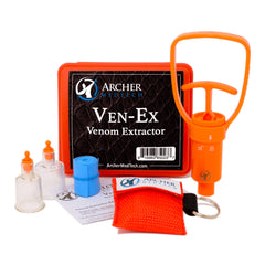Archer MedTech Ven-Ex pump and tourniquet in compact case for outdoor first aid.