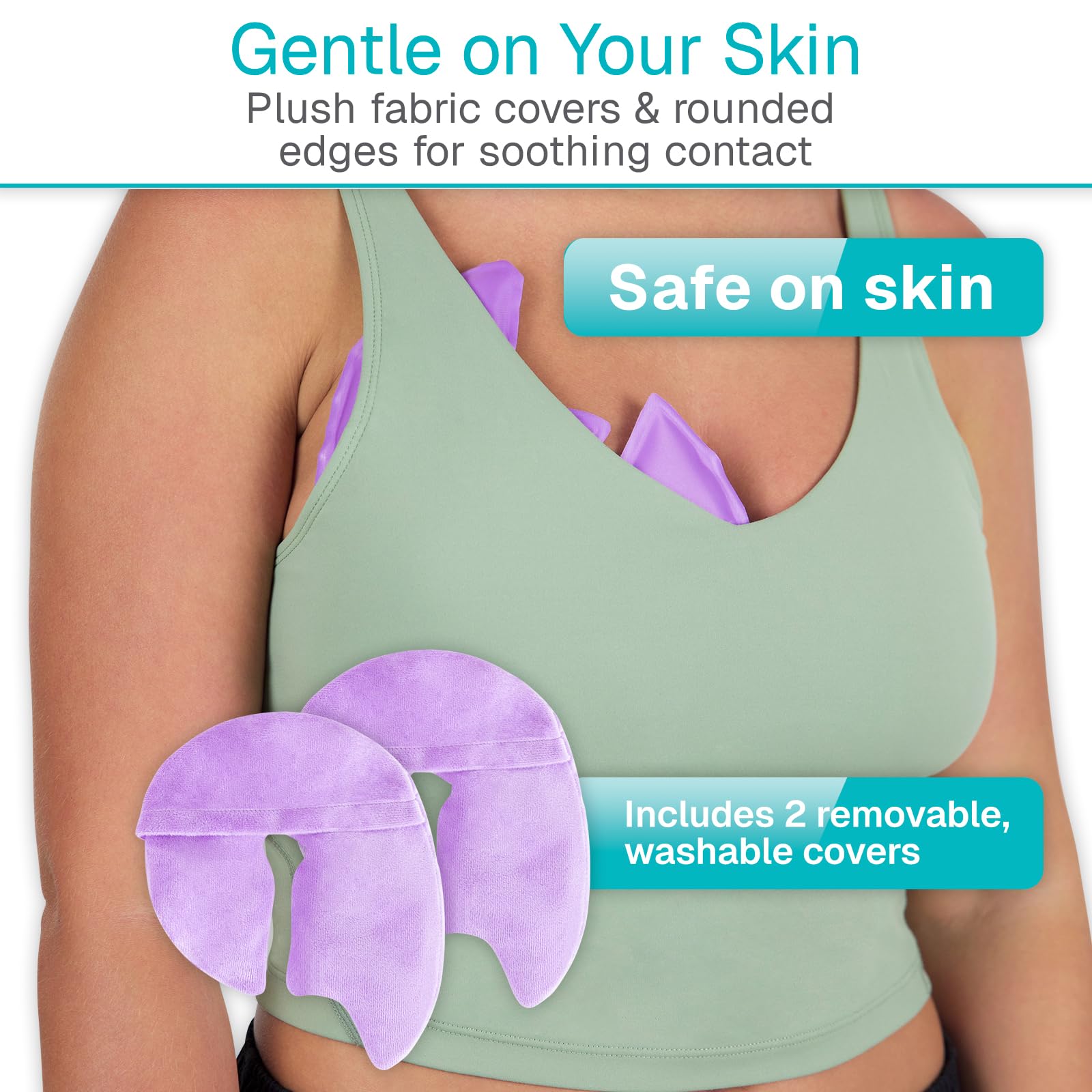 Arctic Flex center-opening design avoids nipple contact during relief