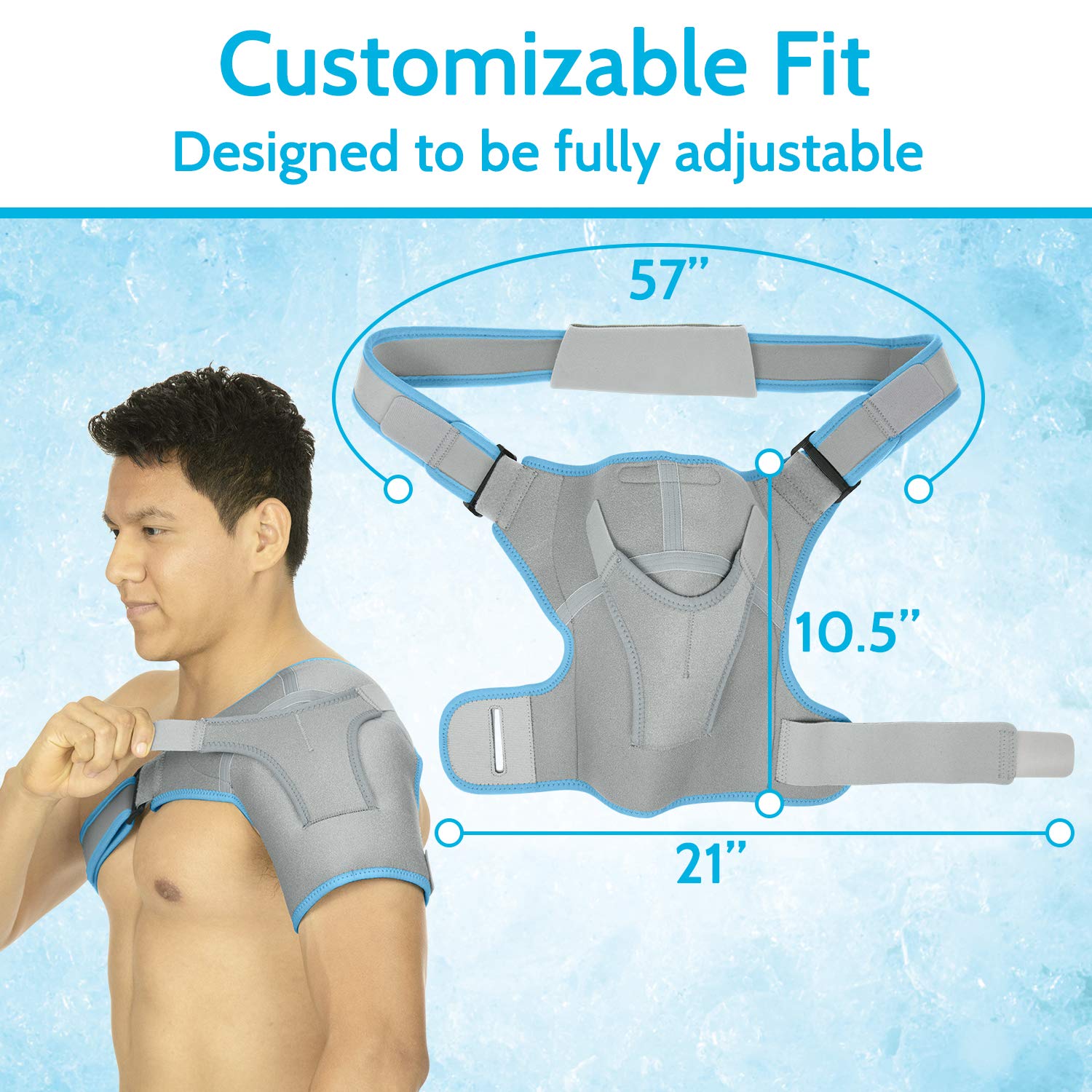 Latex-free neoprene blend material highlighting lightweight construction