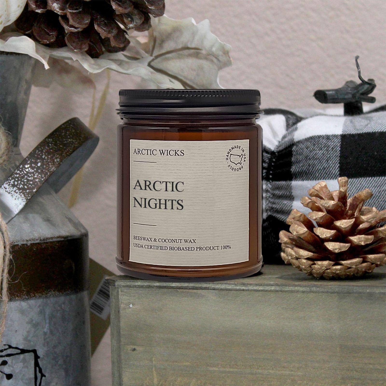 Arctic Wicks burn time label indicates up to 35 hours of use