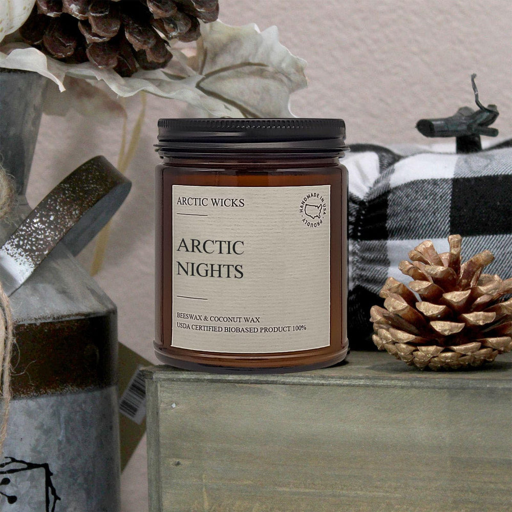 Arctic Wicks burn time label indicates up to 35 hours of use