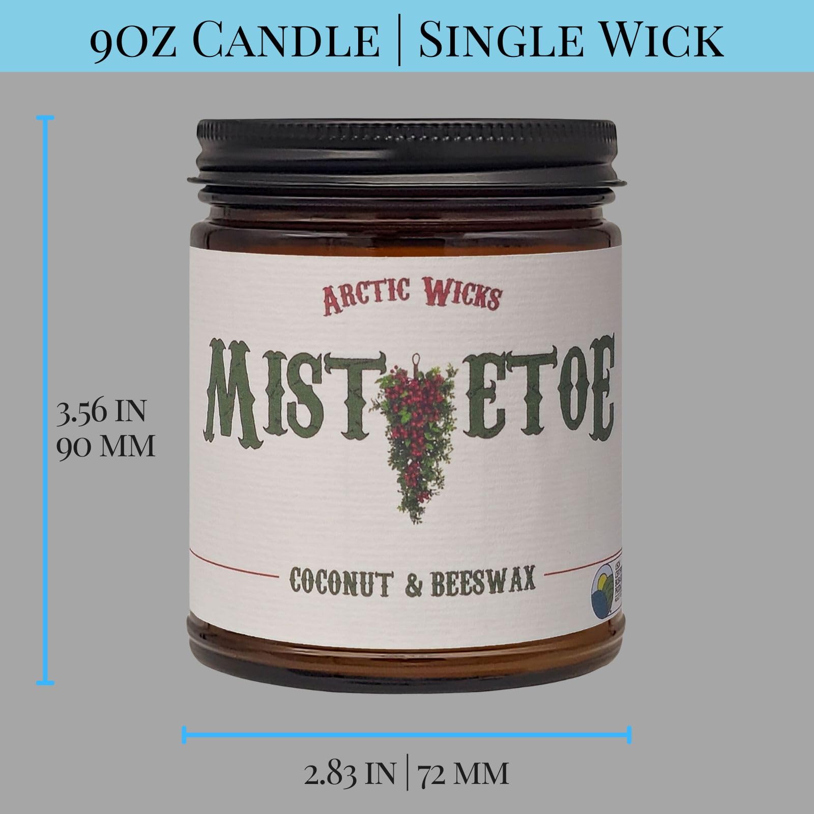 Arctic Wicks candle lit for ambient glow and inviting fragrance