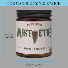 Arctic Wicks candle lit for ambient glow and inviting fragrance