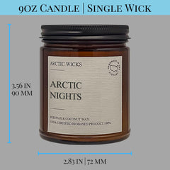 Arctic Wicks clean fragrance oils close-up showing safe, fresh scent