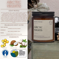 Arctic Wicks natural cotton wicks coated in beeswax for steady burn