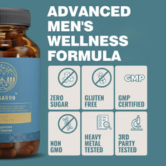 Ardocme Advanced Supplement label close-up highlighting premium ingredients