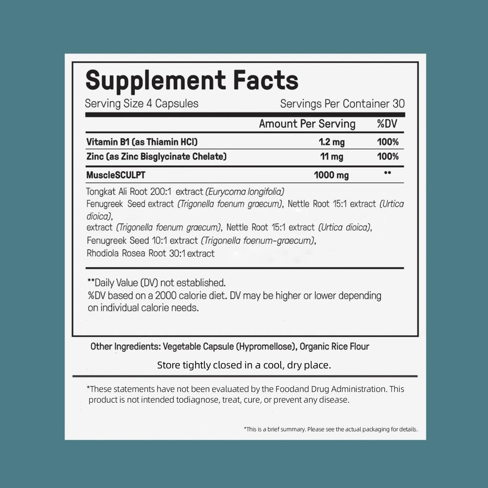 Ardocme Advanced Supplement packaging with storage guidance for freshness
