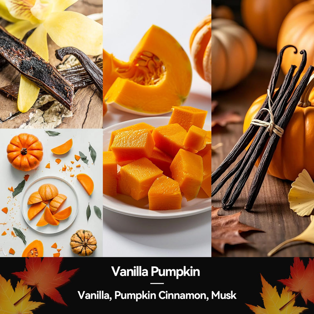 Aredenua Vanilla Pumpkin Candle on the holiday table creates warm centerpieces.