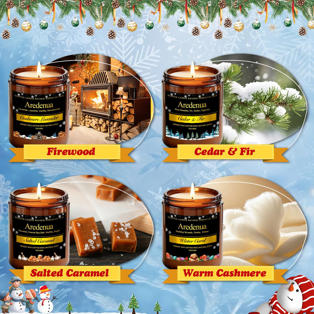 Aredenua Winter Candles Salted Caramel Jar offers warm sweetness for cozy kitchens.