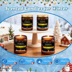 Aredenua Winter Candles Warm Cashmere Jar creates soft, luxurious ambiance in bedrooms.