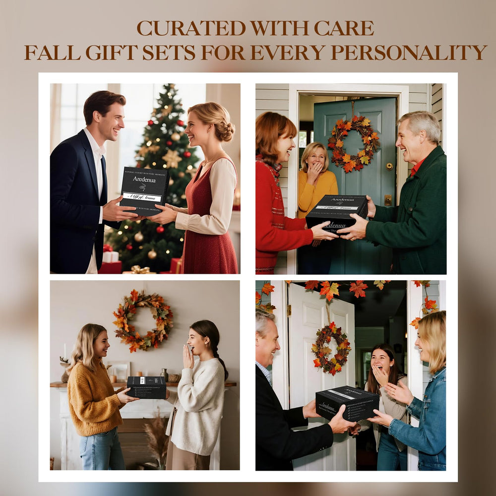 Aredenua amber jar candle on mantel enhances holiday decor