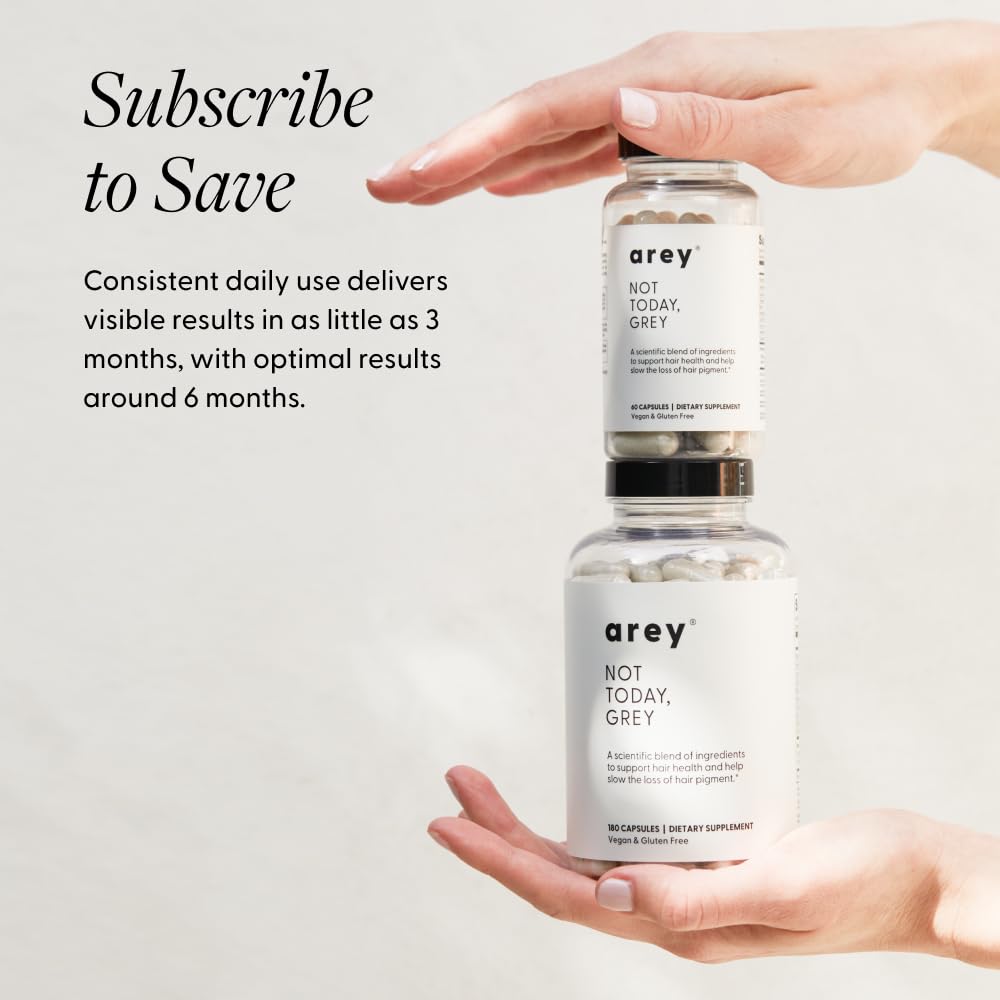 Arey Not Today bottle with glass conveys a calm wellness routine.