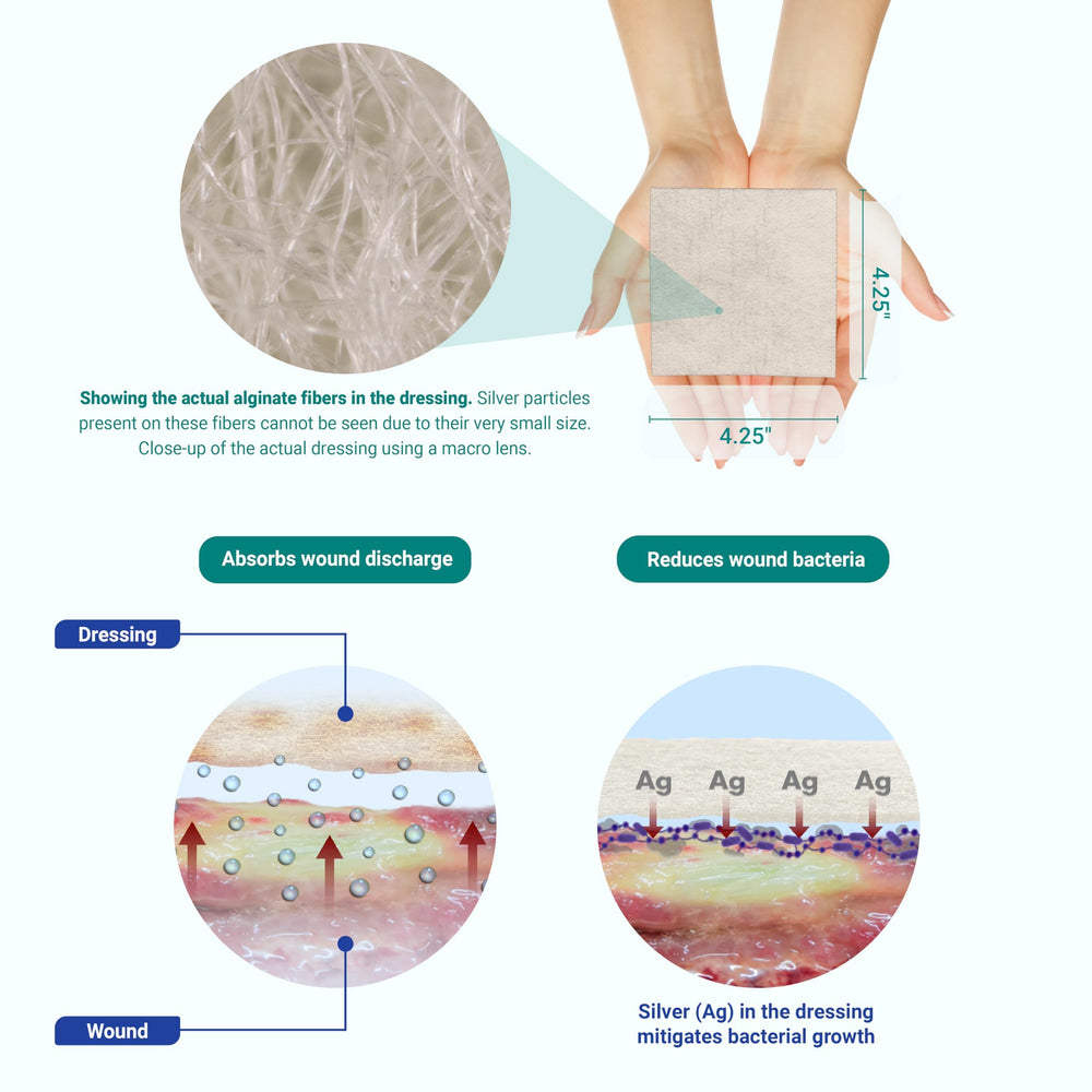 Areza Medical ivory dressing maintains a moist environment to support healing
