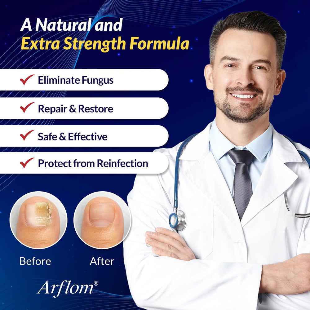 ARFLOM liquid dispense close-up demonstrating fast-absorbing formula on nails