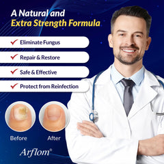 ARFLOM liquid dispense close-up demonstrating fast-absorbing formula on nails